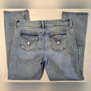 Hudson Mid-Rise Curvy Fit Straight Leg Stretch Women's Jeans Size 10